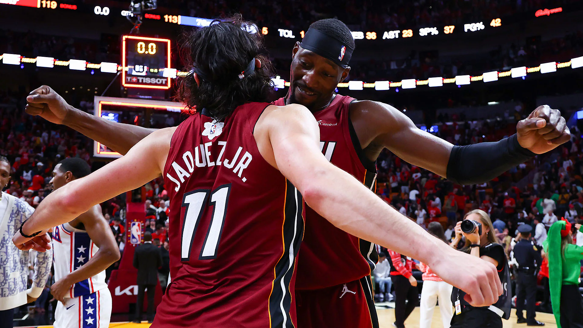 miami heat vs 76ers match player stats