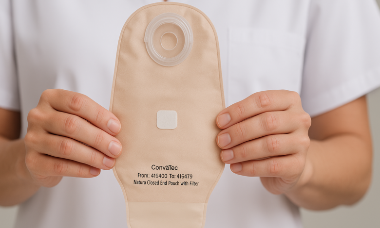 convatec from: 416400 to: 416419 - natura closed end pouch with filter